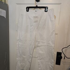 Boston Proper Women's Elegant White CAPRI